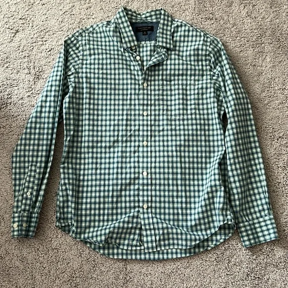 EUC Banana Republic Green and Blue Plaid Shirt - Medium - Picture 1 of 6